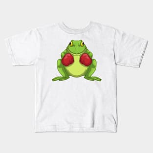 Frog Boxer Boxing gloves Kids T-Shirt